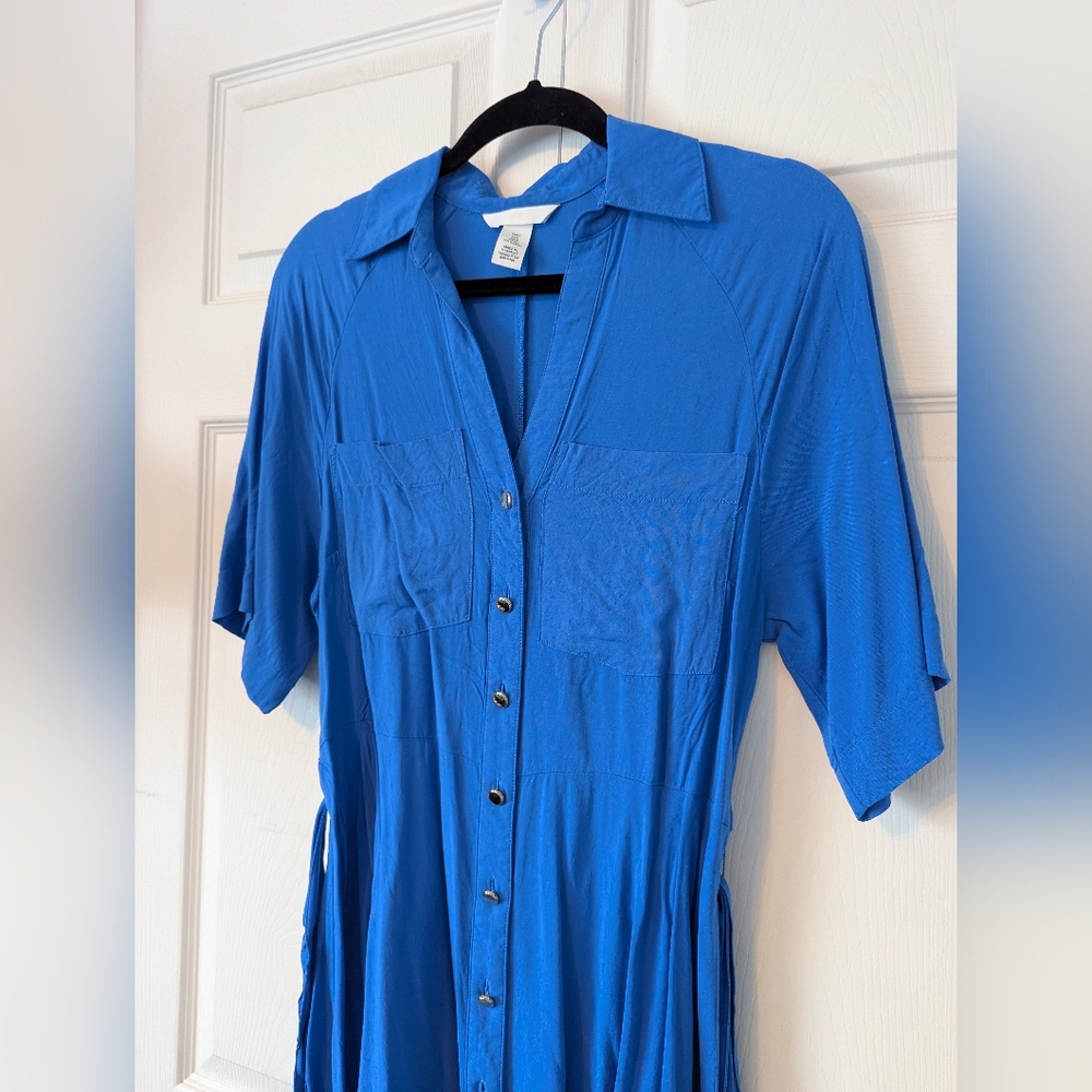 H&M Tie Belt Shirt Dress - Picture 5 of 10